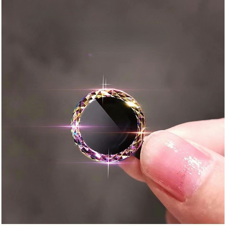 Vòng Kim Loại Bảo Vệ Ống Kính Máy Ảnh Sau Đính Đá Lấp Lánh Cho iphone 11 12 13 14 Pro Max