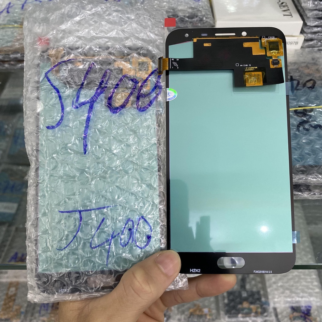 Màn hình SAMSUNG J400 / J4 (2018), màn AMOLED, màn nguyên bộ, viền màn màu vàng cát