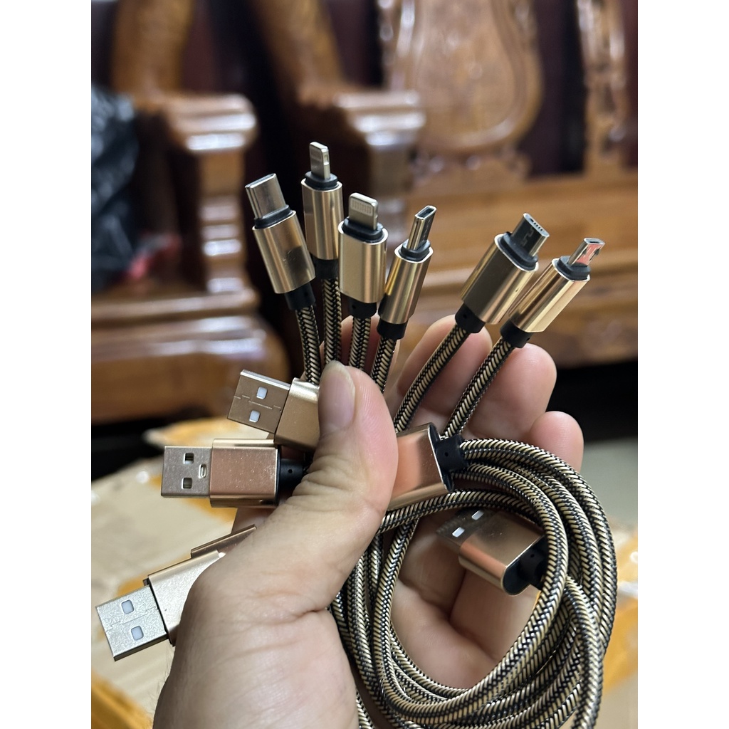 Cáp sạc ngắn 20cm IC zin, dây sạc truyền dữ liệu cho sạc dự phòng cho các dòng Táo ,micro usb ,Type -c