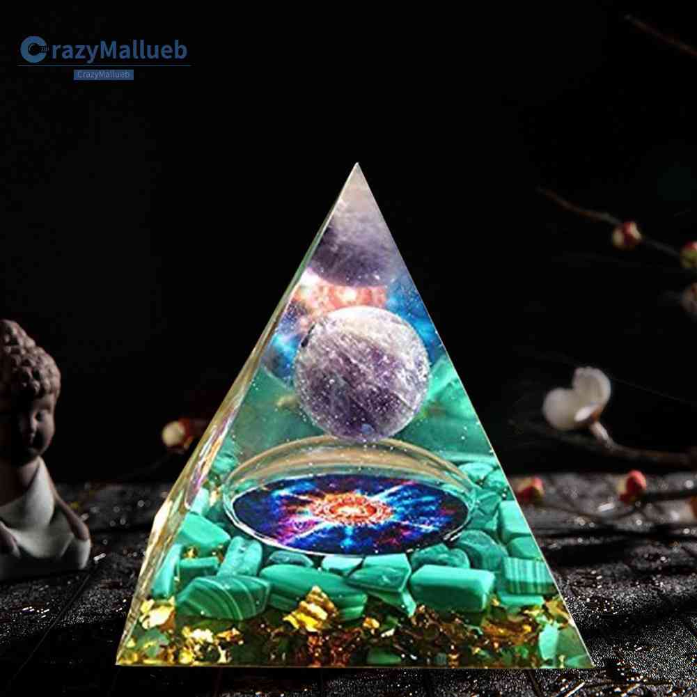 Kim Tự Tháp Orgonite Resin Epoxy Resin Năng Lượng Chữa Bệnh Trang Trí