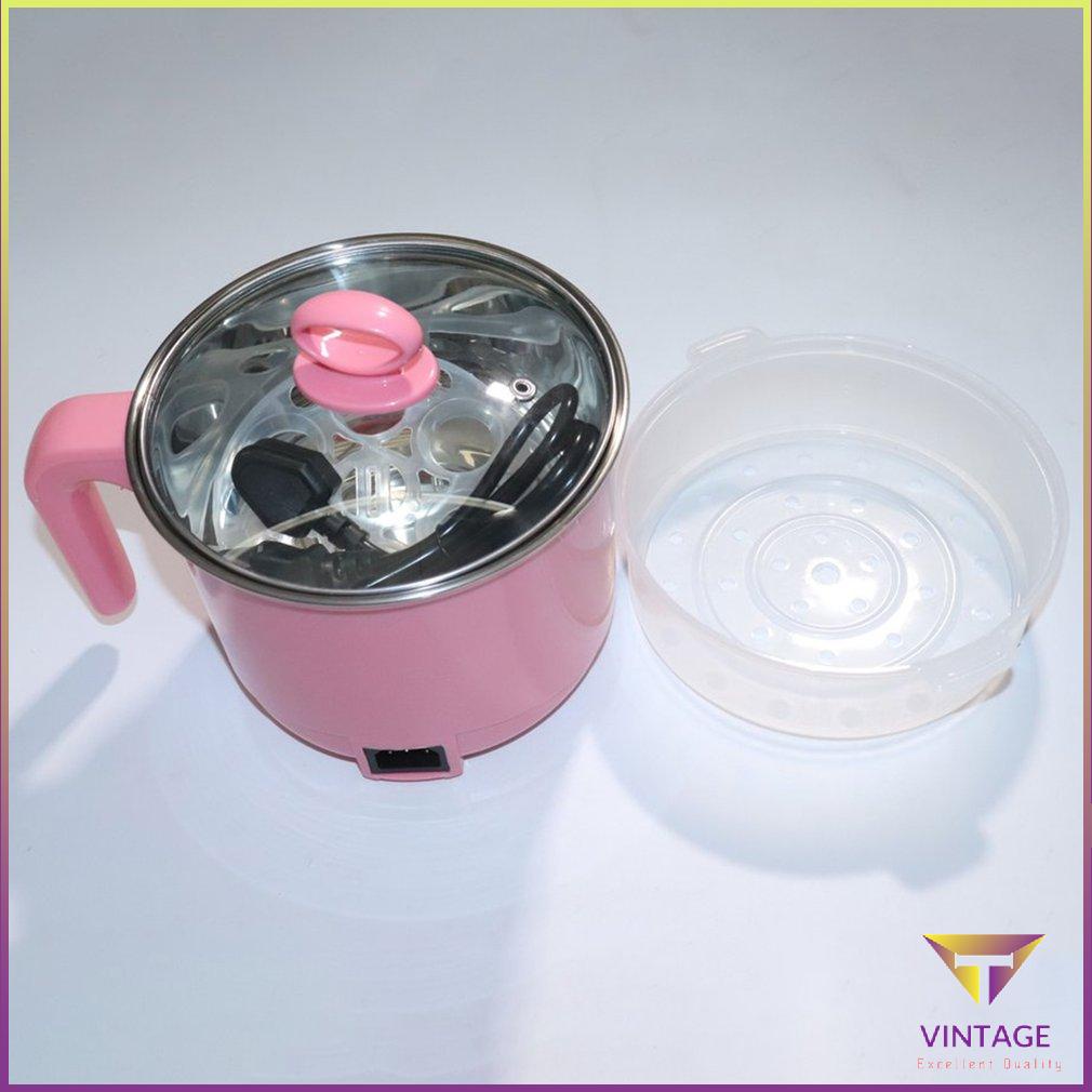 Nồi cơm điện 1.8L bằng thép không gỉ có xửng hấp canh [M/15]