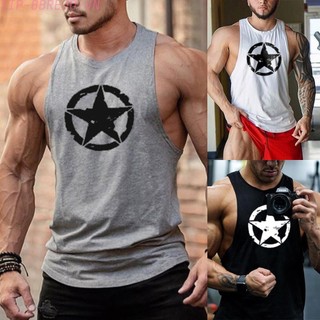 Áo tank top thể thao sát nách cổ tròn cho nam giới