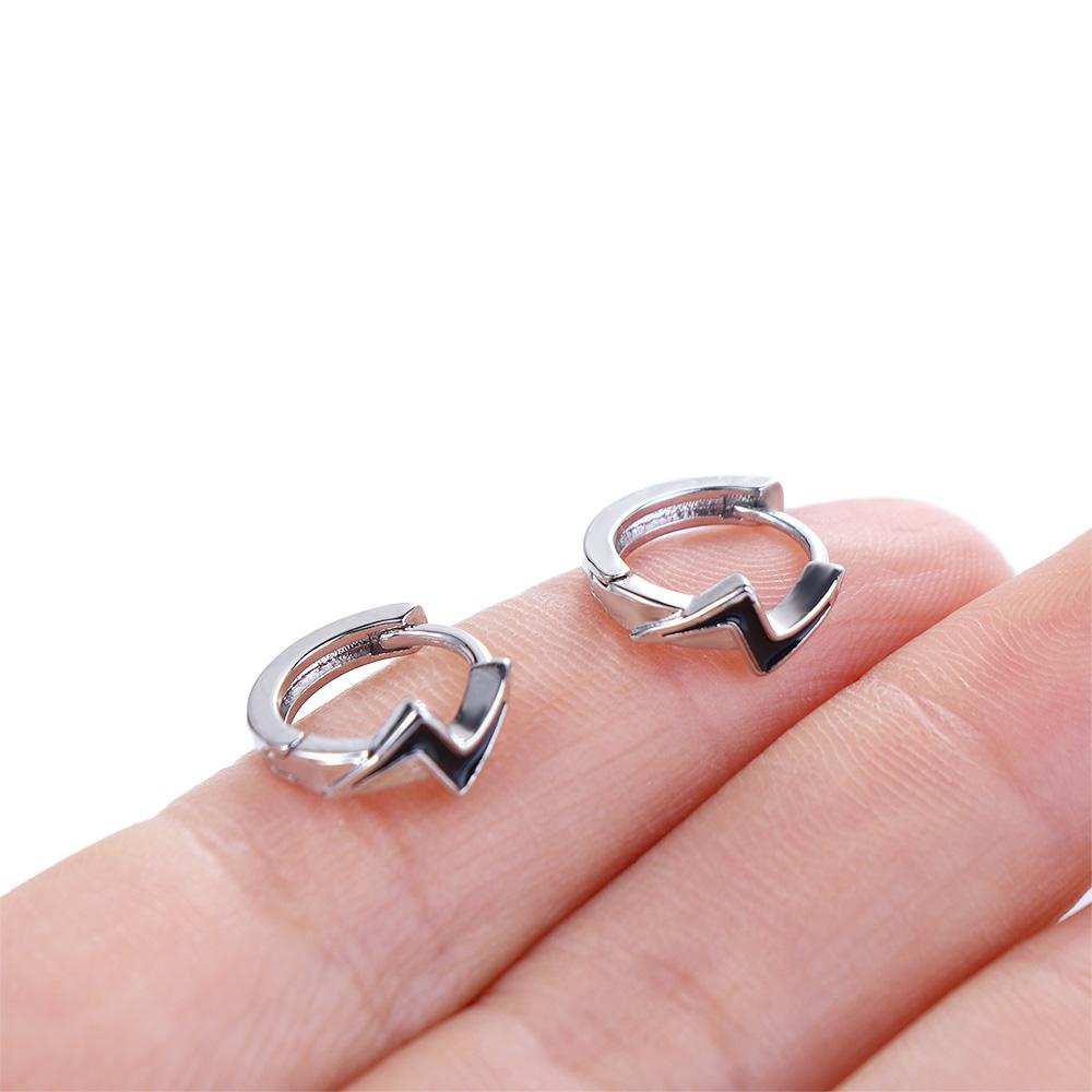 Khuyên Tai Tròn Phong Cách Punk Đường Phố Cá Tính Sáng Tạo Dành Cho Nam Nữ