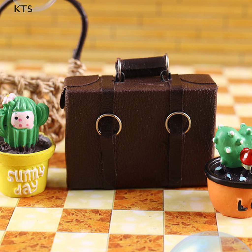 Va Li Giả Da Thời Trang Vintage Tỉ Lệ 1: 12 Trang Trí Nhà Búp Bê