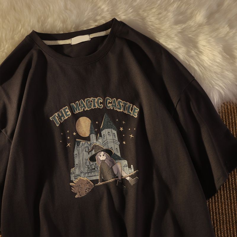 Áo thun COZOKC tay ngắn dáng rộng thời trang Hàn Quốc