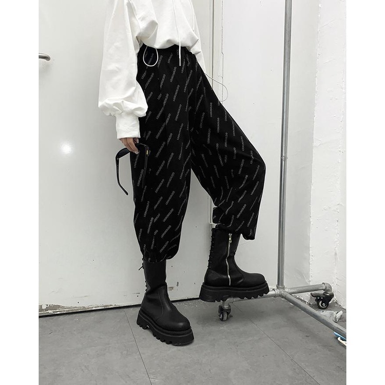 🧡GGLOCAL🧡Quần Dài Thể Thao Lưng Cao Dáng Rộng Plus Size Cho Nữ