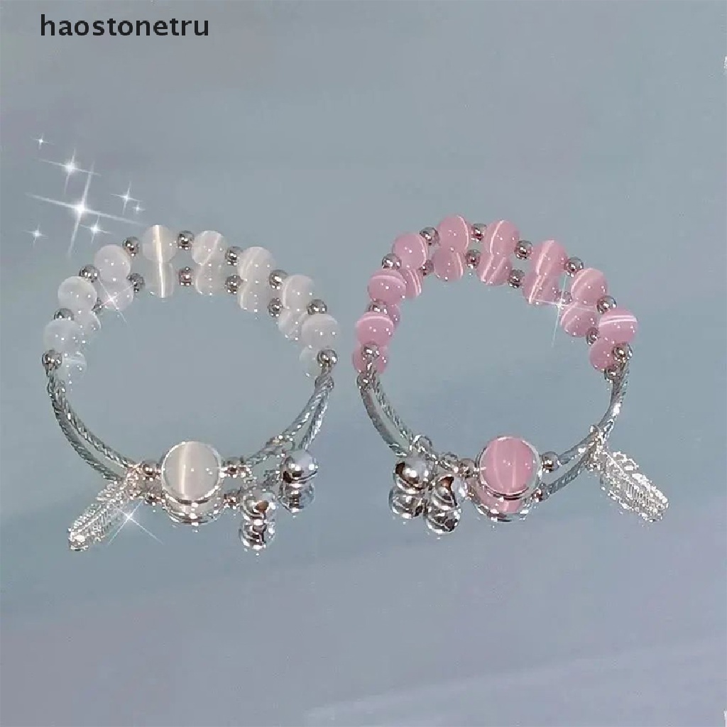 Ru Vòng Tay Chuỗi Hạt Đá Opal Nhân Tạo Tự Nhiên Dễ Thương Thời Trang Cho Nữ