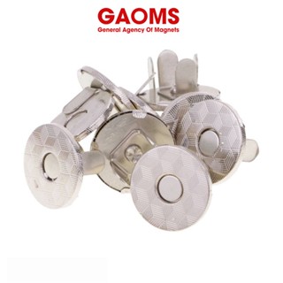 50 bộ hít nam châm D18mm GAOMS, bộ khuy sổ da túi xách, khuy sổ da ví