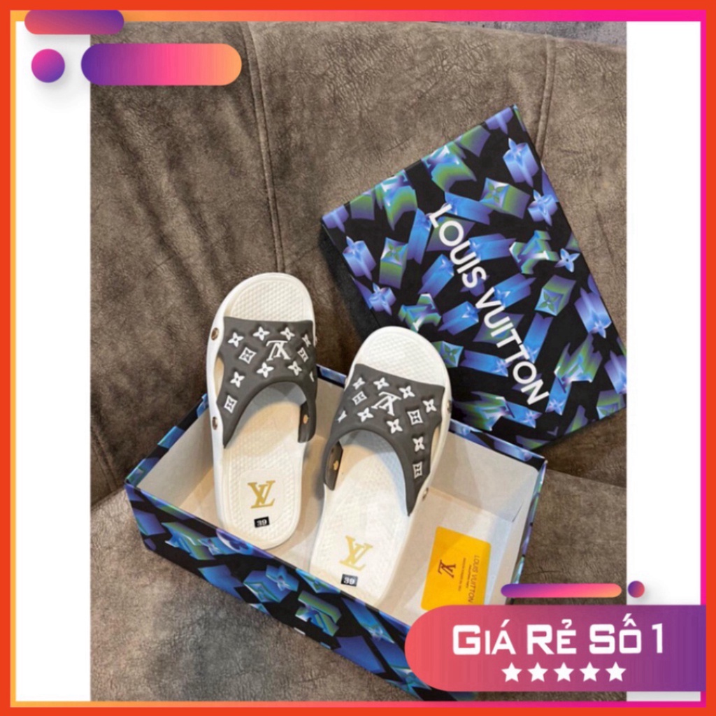 Dép LV quai ngang sục cao cấp - Dép Lê LV Cao Cấp Rẻ Nhất Shopeee Xmenshop Xmenshop3