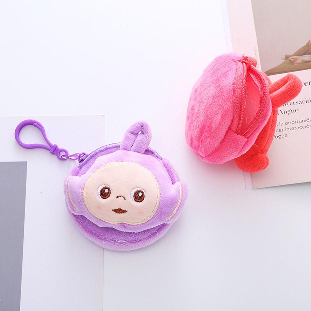 Ví Đựng Tiền Xu / Tai Nghe Hình Gấu Nhồi Bông Mềm Mại Có Khóa Kéo