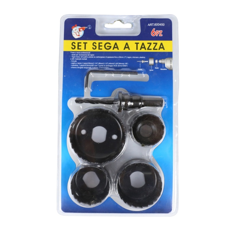 Set 6 Mũi Khoan Lỗ 32mm 38mm 44mm 54mm M42