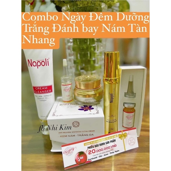 kem Saffron kem face NAPOLI sữa rửa mặt NAPOLI noãn thực vật