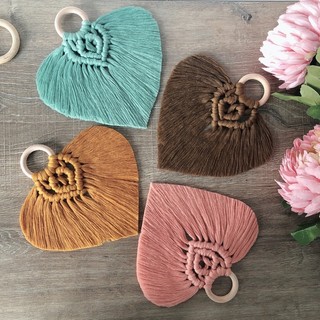 Lá treo macrame trang trí treo trên tường decor treo phòng ngủ
