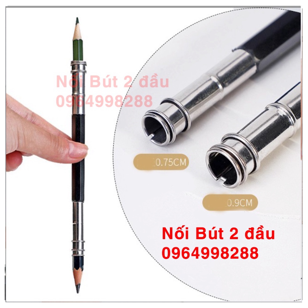 Nối Bút Chì 2 đầu - giúp bút chì dài ra dễ đánh bóng, không bị bẩn tay
