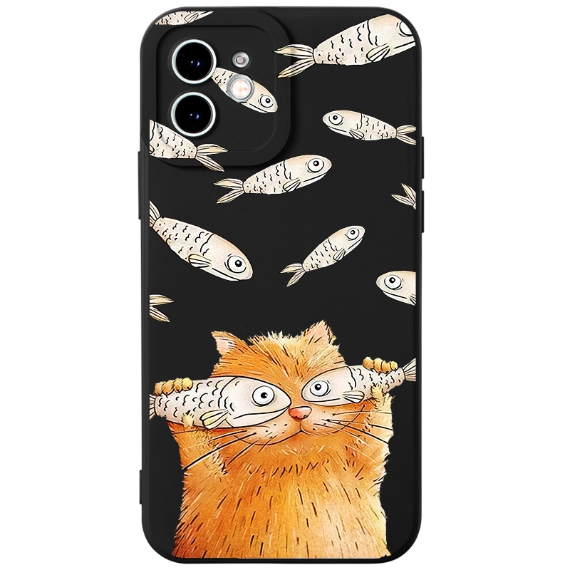 Ốp điện thoại JURSUE hoạt hình dễ thương đẹp bựa Cho iPhone 14 13 12 11 Pro Max SE 2020 X XR XS 8 7 ip 6S 6 Plus kute XYH1236