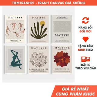 Tranh treo tường decor, tranh chủ đề MATISSE 2022 - Tặng kèm đinh treo tranh - TIỆM TRANH 91