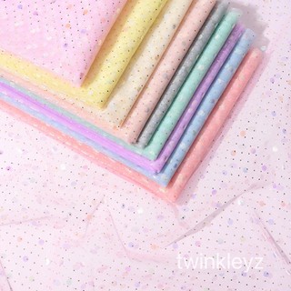 Tấm Vải Lưới Họa Tiết Chấm Bi Nhiều Màu Dùng May Đầm Công Chúa DIY