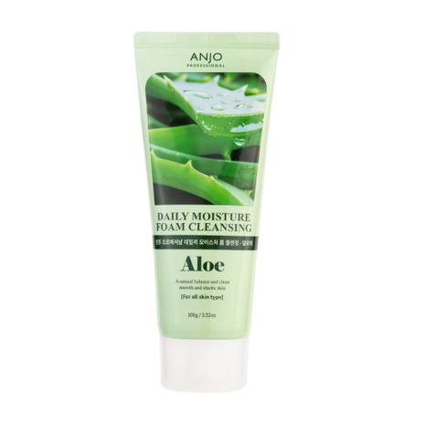 SỮA RỬA MẶT TINH CHẤT LÔ HỘI ANJO PROFESSIONAL DAILY MOISTURE FOAM CLEANSING ALOE