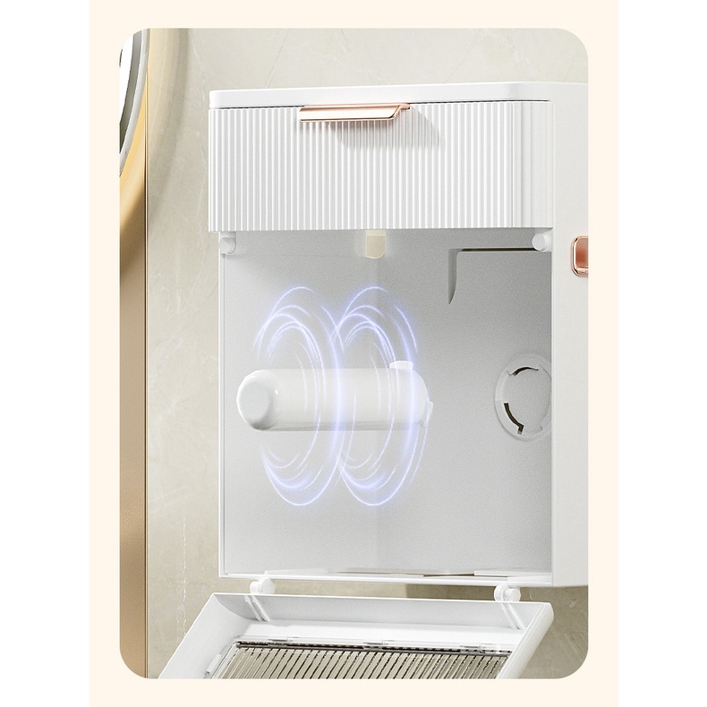 BEIDUOYANG Hộp Đựng Cuộn Giấy Vệ Sinh  Gắn Tường Không Cần Khoan Lỗ Chống Nước