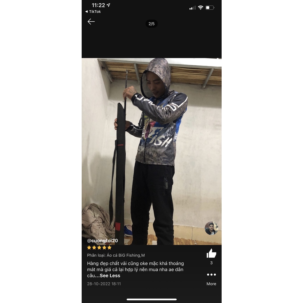 Áo chống nắng câu cá