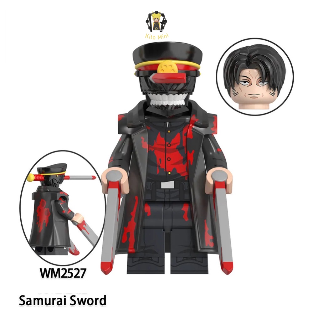 Minifigures Chainsaw Man Máy Cưa Sợi Xích Nhân Vật Hoạt Hình Truyện Tranh Anime WM6159