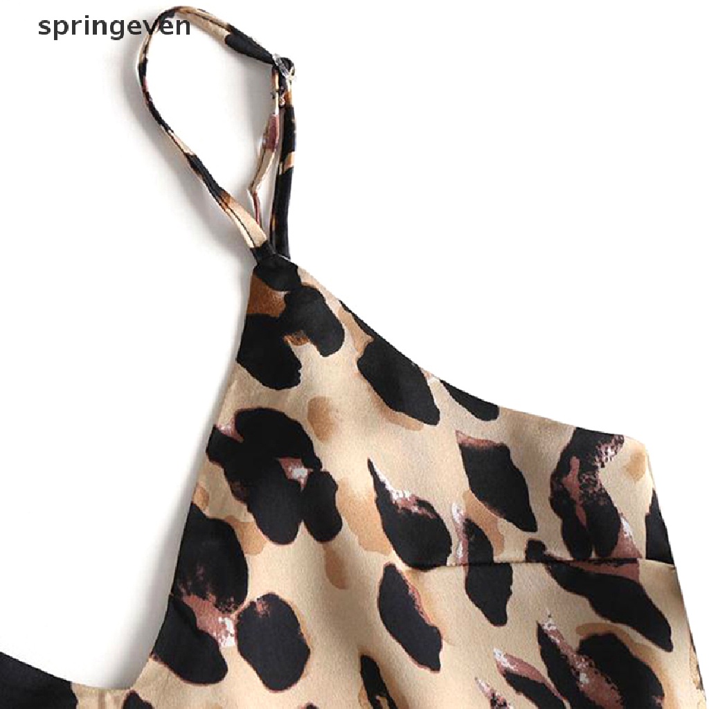 Bộ Đồ Ngủ Hai Dây Họa Tiết Da Báo Gợi Cảm Cho Nữ