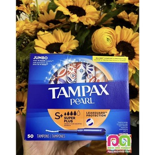 Băng vệ sinh dạng ống Tampax pearl loại super plus 50 chiếc