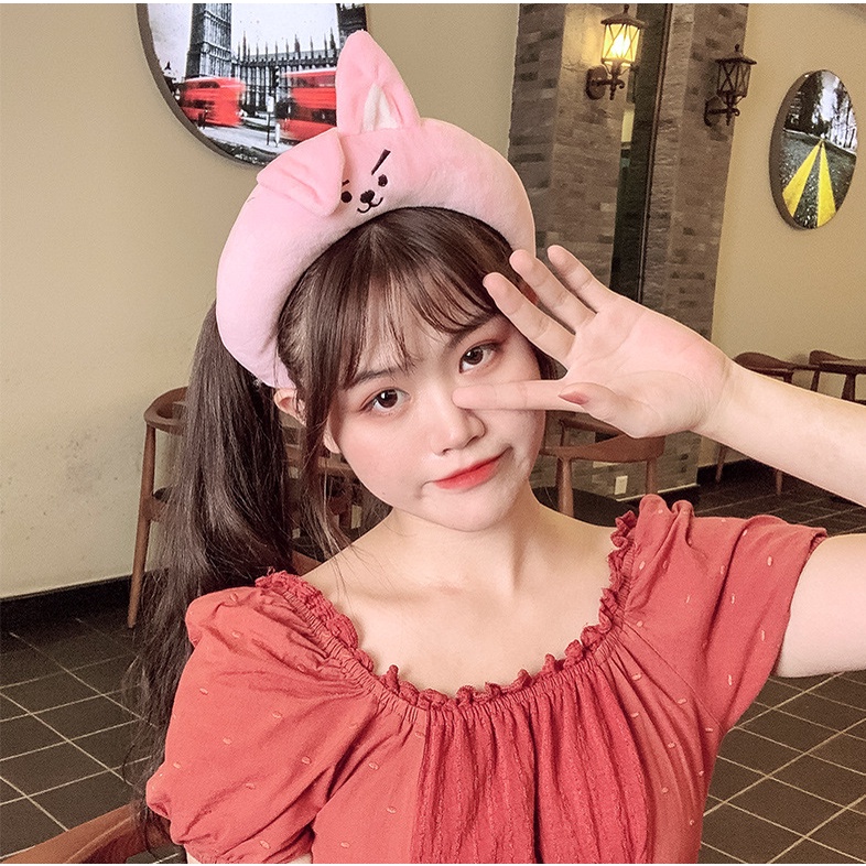 Băng Đô Cài Tóc Hoạt Hình Khủng Long / Cua Nhồi Bông Siêu Dễ Thương Vui Nhộn Rửa Mặt / Biểu Diễn Cho