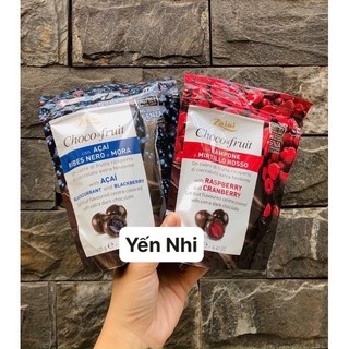 Kẹo socola zaini choco & fruit việt quất - mâm xôi túi 125gr