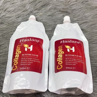 Kem ủ tóc siêu mềm mượt Collagen Haalanr 500ml