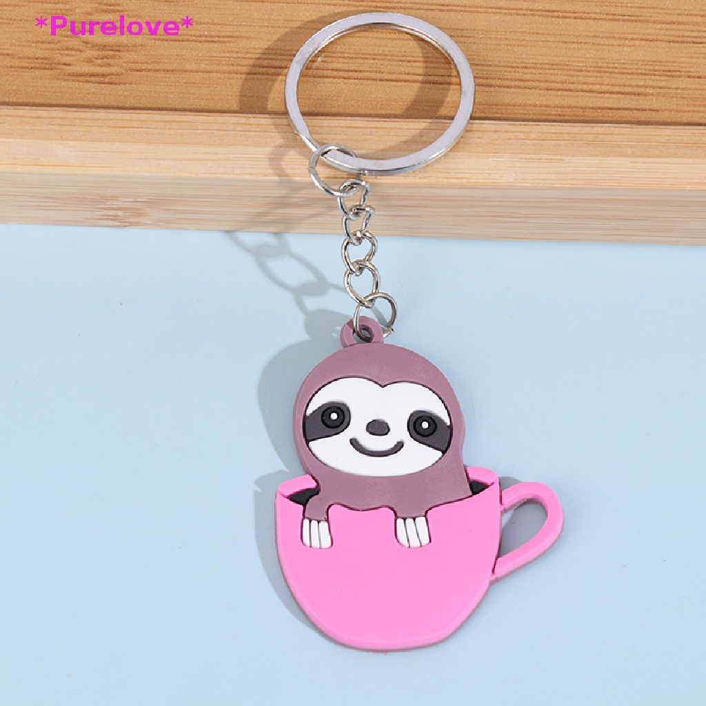 Móc Chìa Khóa / Điện Thoại Bằng PVC Hình Con Lười Độc Đáo Mới