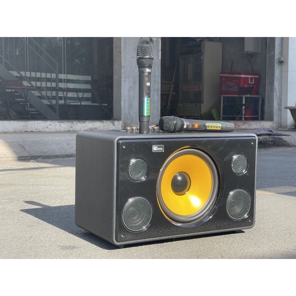 LOA XÁCH TAY KCBOX KC S9 KÈM 2MIC CÔNG SUẤT 200WAT NGOẠI HÌNH GỌN NHẸ TINH TẾ -BASS SIÊU TRẦM