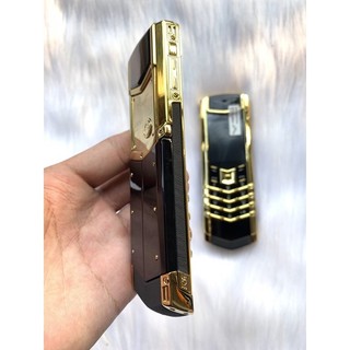 Điện thoại 2 sim VTU K8+ đá đen vàng