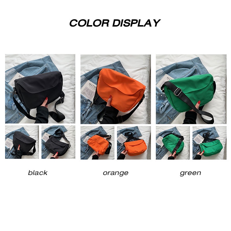 Túi Đeo Chéo Cỡ Lớn Bằng nylon Thời Trang Hàn Quốc
