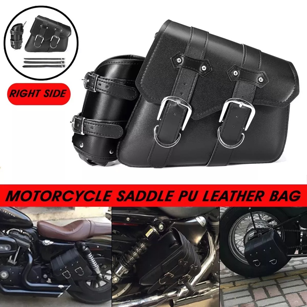 Túi da PU 29cm Treo Xe Moto, Xe Máy - có ngăn đựng bình nước