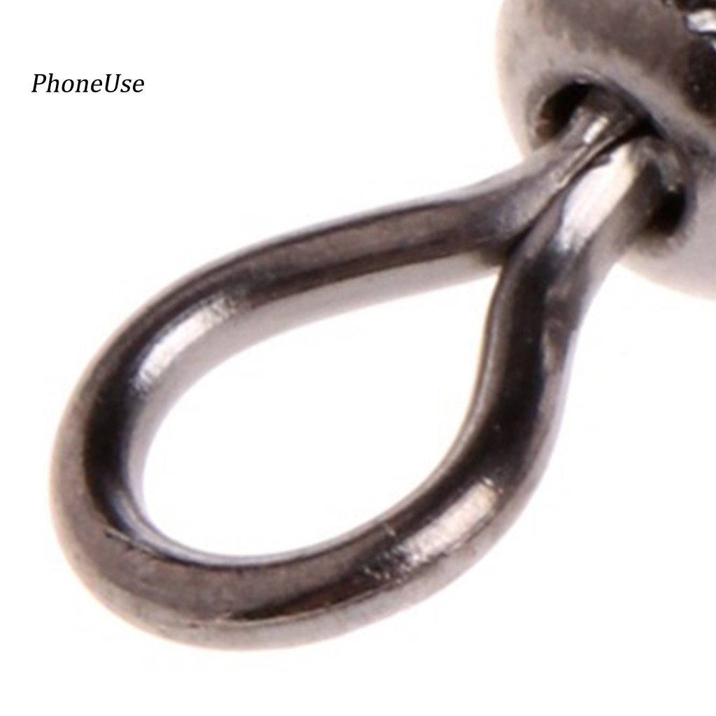 Bộ 50 Khoen Móc Câu Cá Hình Số 8 Bằng Kim Loại PU Chuyên Dụng