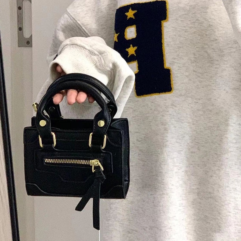 Mischa Túi Đeo Chéo Vai Hình Vuông Nhỏ Bằng Da PU Màu Trơn Thời Trang Thường Ngày Cho Nữ