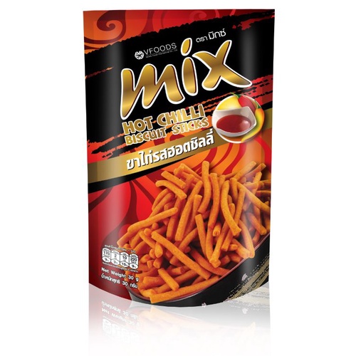 Snack tăm mix Vfoods các vị gói 60gr