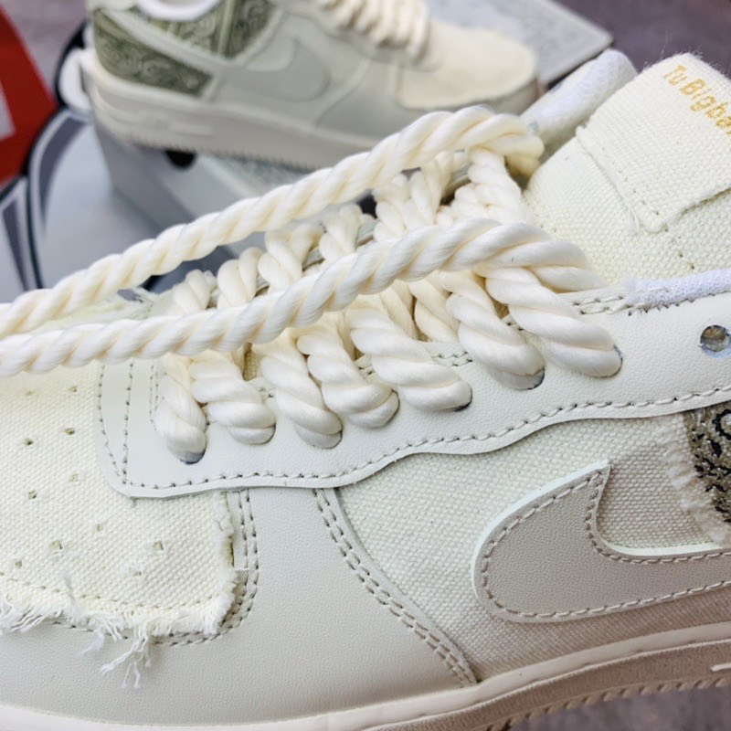 Giày air force 1 low to bigbang, af1 dây thừng, chất liệu vải thổ cẩm, giày nam nữ cổ thấp, đế air tăng chiều cao | BigBuy360 - bigbuy360.vn