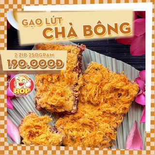 Cơm Cháy Rốp gạo lứt chà bông loại 2 gói 250 gram