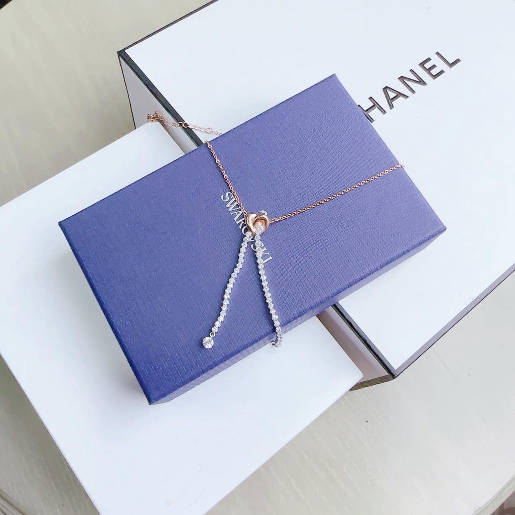 Dây chuyền Swarovski 5517952 hình trái tim dài đính đá - Vòng cổ đính đá Swarovski Lifelong Heart