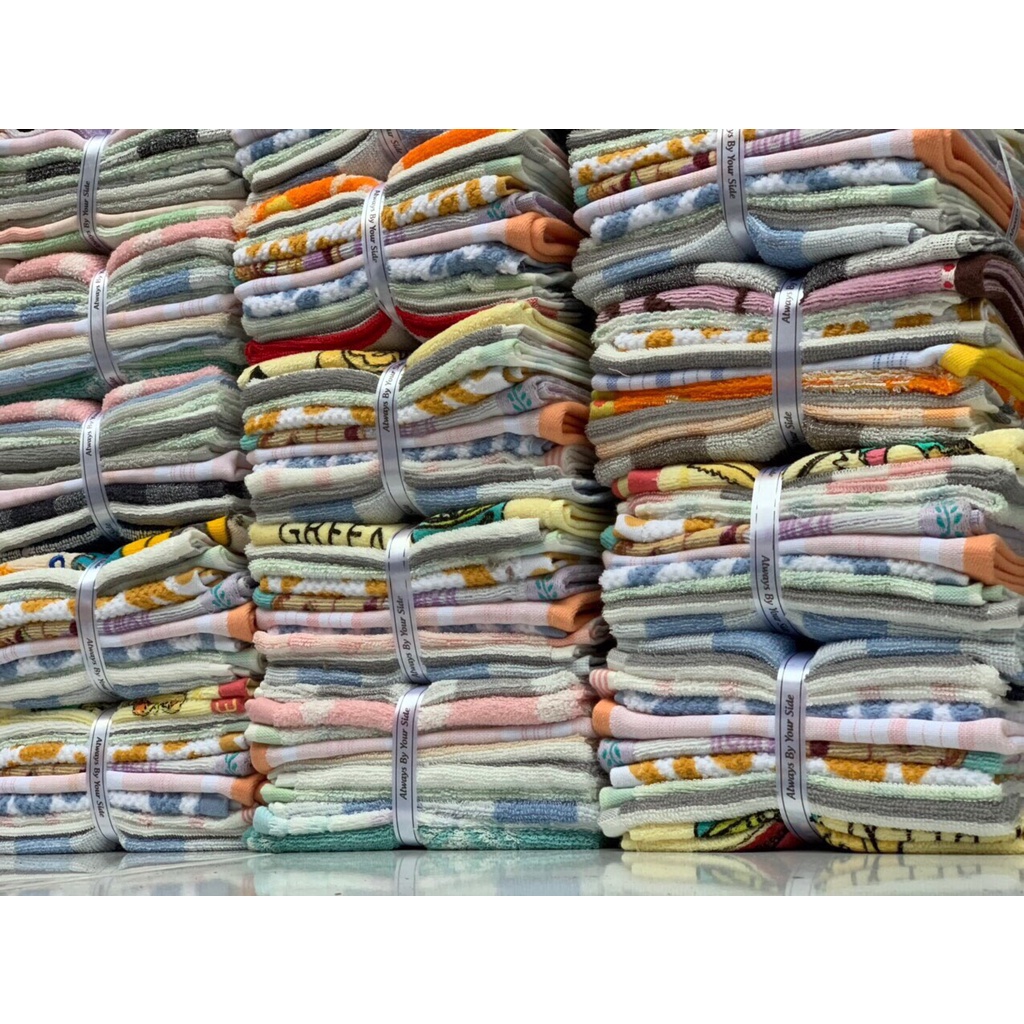 sét 5 khăn mặt xuất nhật KTc 34x35cm
