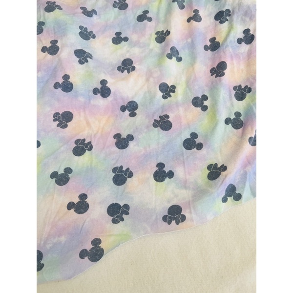 Vải thun cotton 2c Hàn loang hình mickey