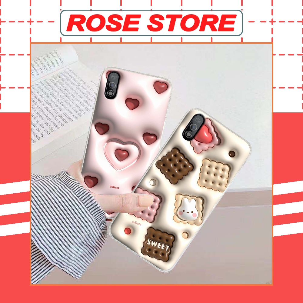 Ốp Vsmart Bee / Bee 3 in họa tiết chìm 3D cute đáng yêu