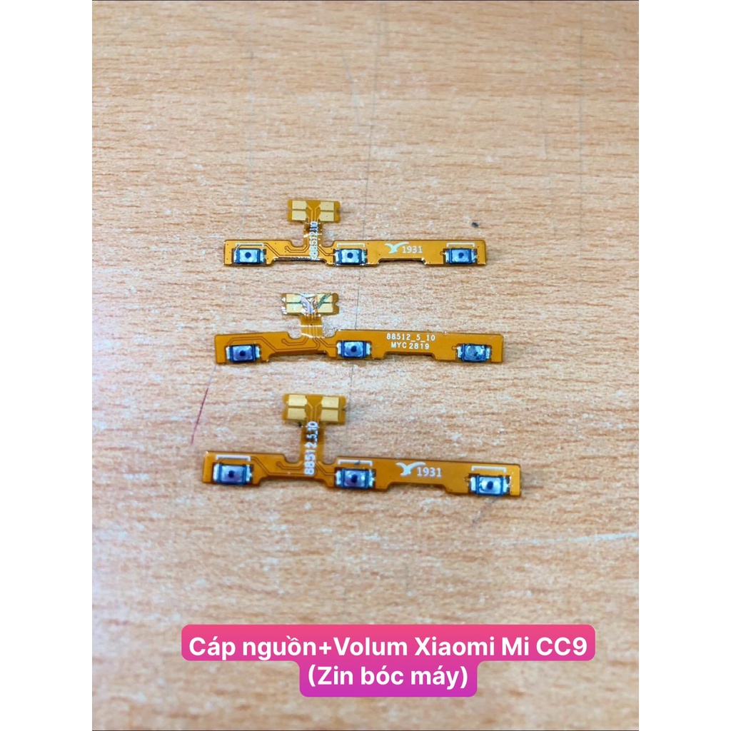 Cáp nguồn + Volum Mi CC9/Mi A3 Xiaomi