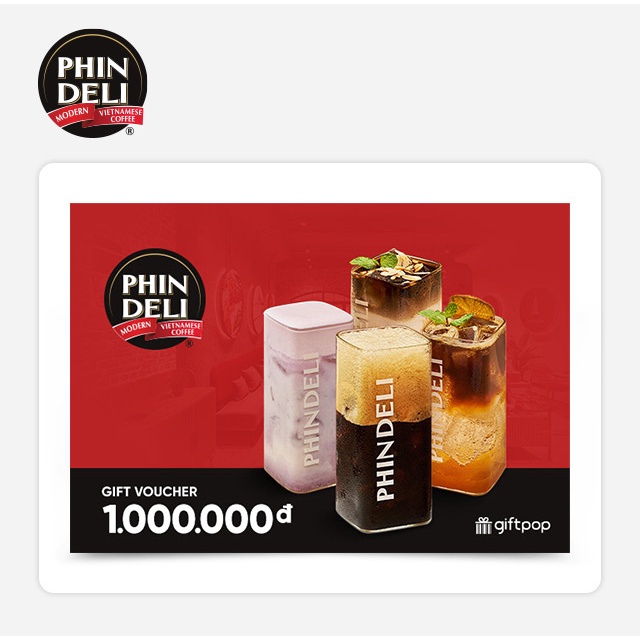 Lâm Đồng, Hồ Chí Minh, Đồng Nai [Evoucher] PHINDELI - Phiếu quà tặng 1000K
