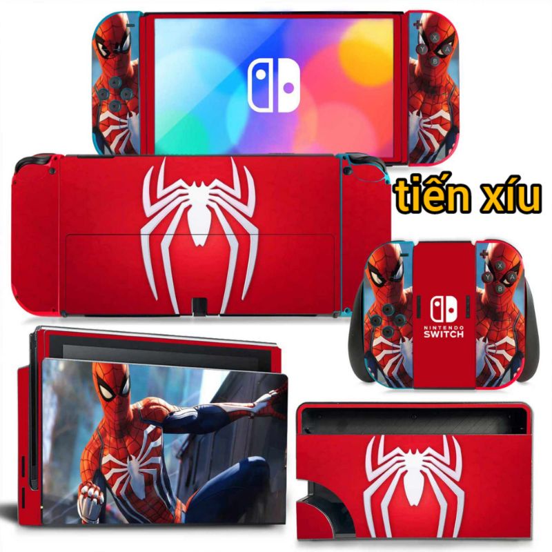 Dán skin thân máy và dock xuất hình Nintendo Switch Oled tự chọn