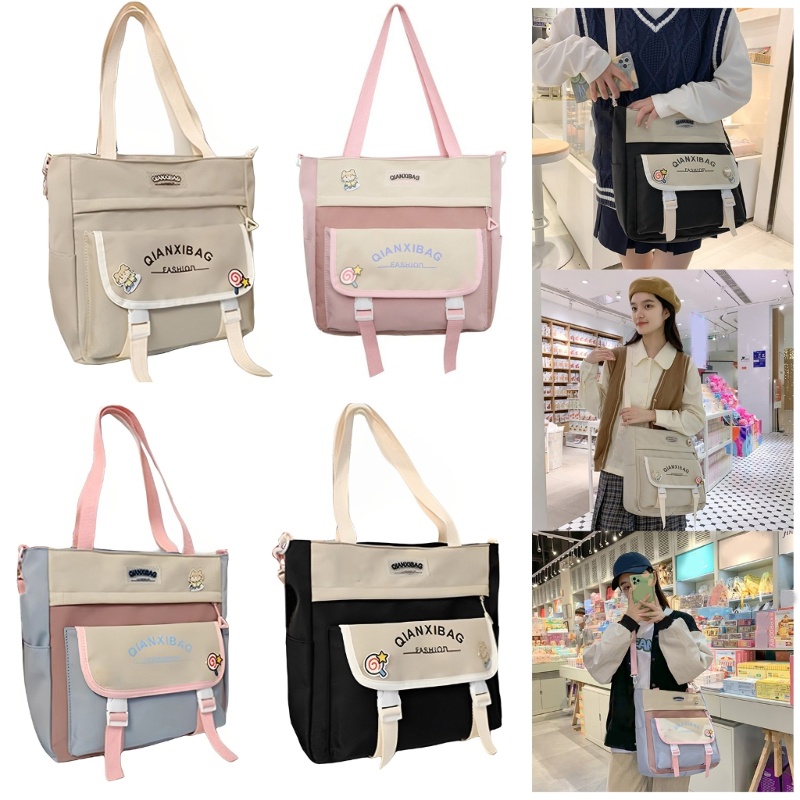 Túi Đeo Chéo Vai Sức Chứa Lớn Thời Trang Nhật Bản Dễ Thương Cho Nữ