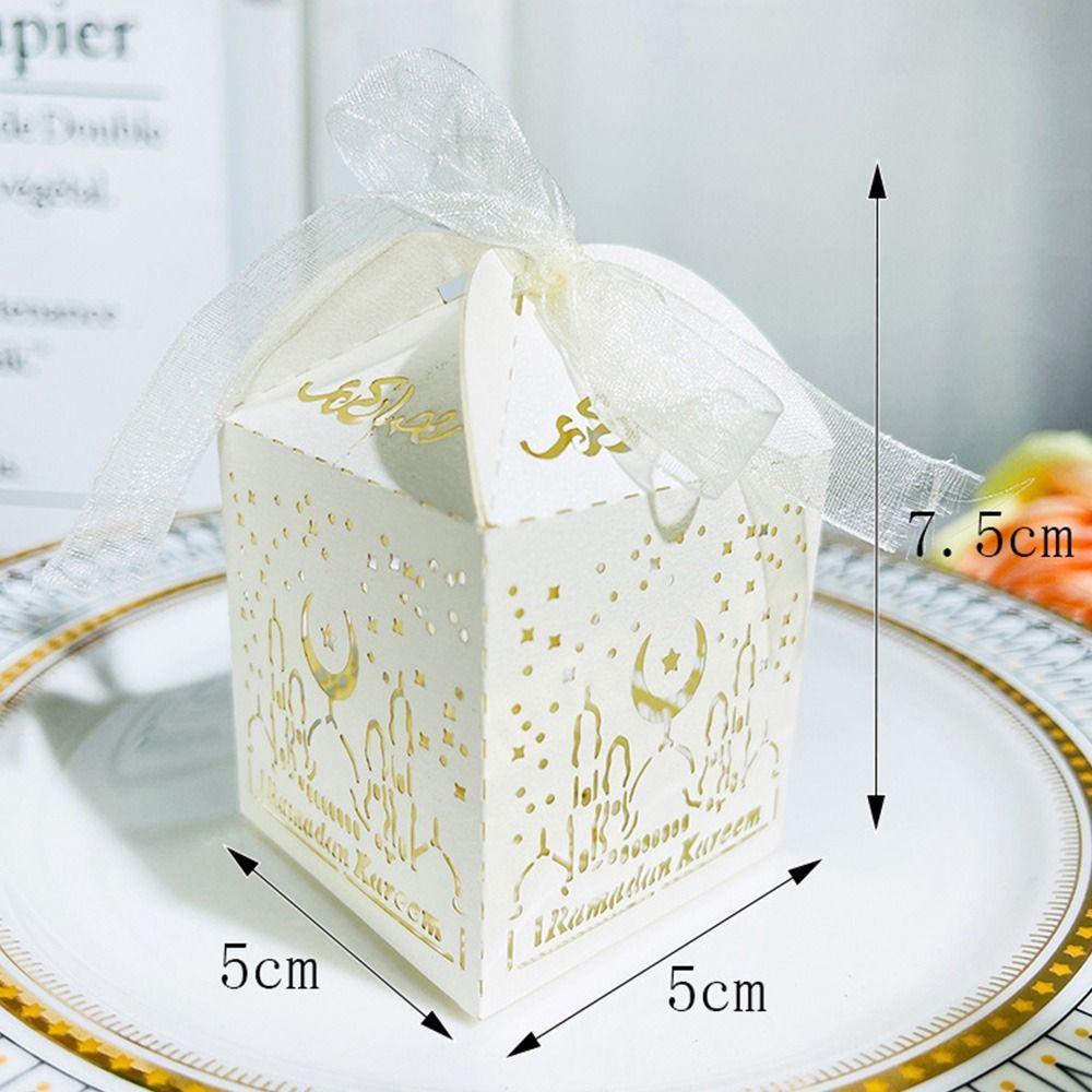 CHOOKEY Set 10 Hộp Quà Hồi Giáo Bằng Giấy Nhiều Màu