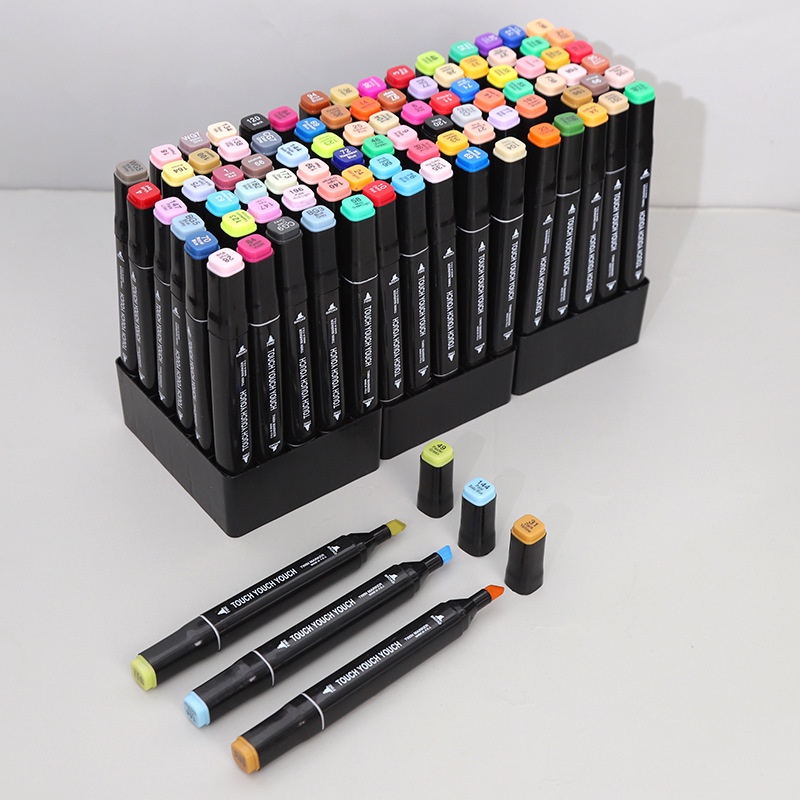 Bút Màu Hai Đầu Size Đại Marker Touch 80/120/168/262 Màu - Bút Cồn Dầu